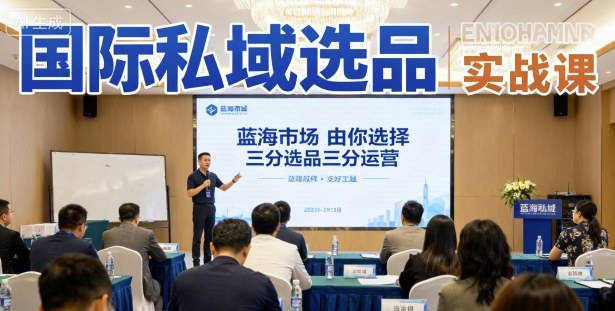 国际私域选品实战课，蓝海市场由你选择，七分选品三分运营-千城资源网