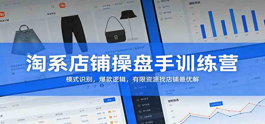 淘系店铺操盘手训练营：模式识别，爆款逻辑，有限资源找店铺最优解-千城资源网