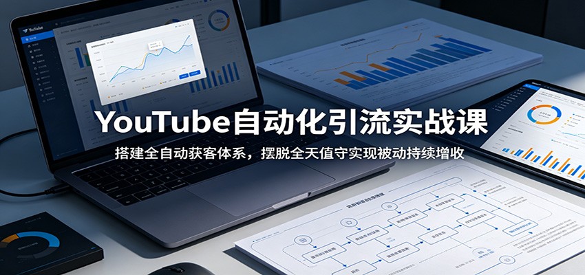 YouTube自动化引流实战课：搭建全自动获客体系，摆脱全天值守实现被动持续增收-千城资源网