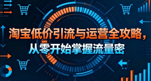 淘宝低价引流与运营全攻略，从零开始掌握流量密码-千城资源网