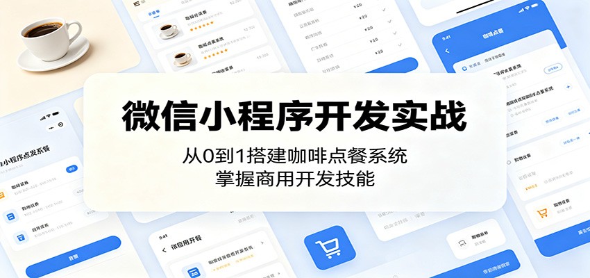 微信小程序开发实战：从0到1搭建咖啡点餐系统，掌握商用开发技能-千城资源网