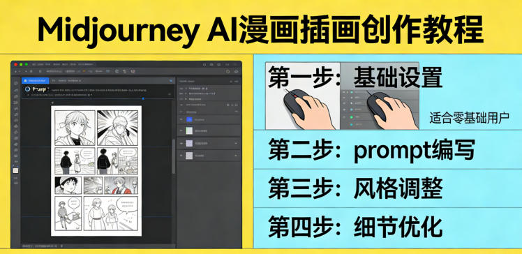 利用Midjourney AI人工智能轻松创作漫画插画教程,零基础创作完整漫画插画 利用Midjourney AI人工智能轻松创作漫画插画教程,零基础创作完整漫画插画