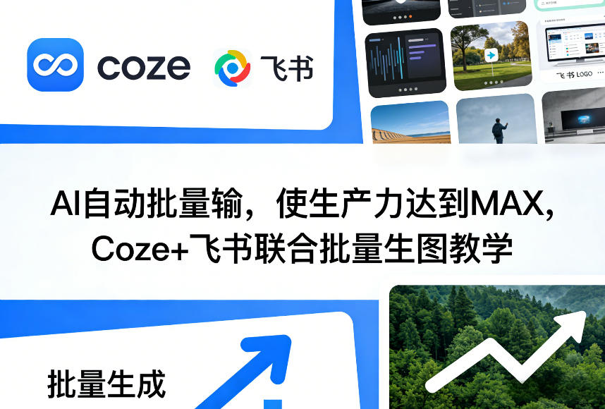 AI自动批量输，使生产力达到MAX，Coze+飞书联合批量生图教学-千城资源网
