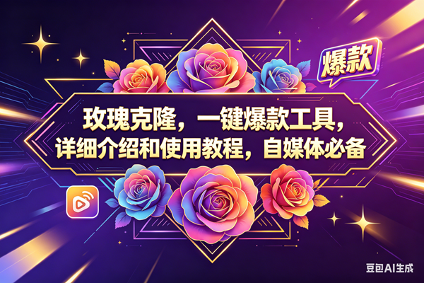 （18163期）玫瑰克隆，一键爆款工具，ai智能体，自媒体神器，60多个功能教程