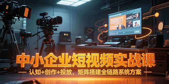 （15249期）中小企业短视频实战课，认知+创作+投放，矩阵搭建全链路系统方案-千城资源网