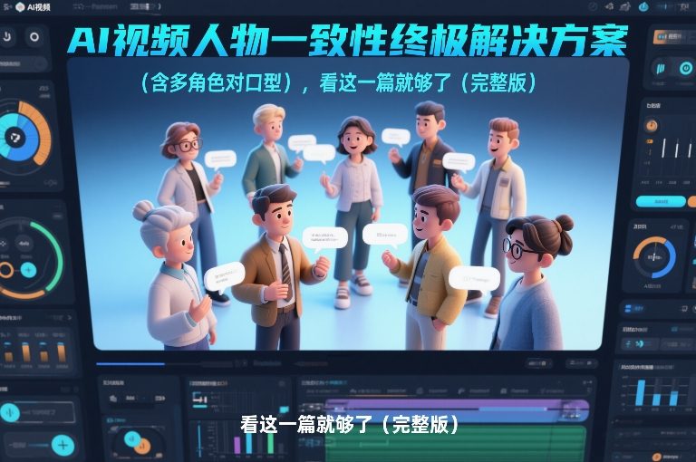 AI视频人物一致性终极解决方案（含多角色对口型），看这一篇就够了（完整版）-千城资源网