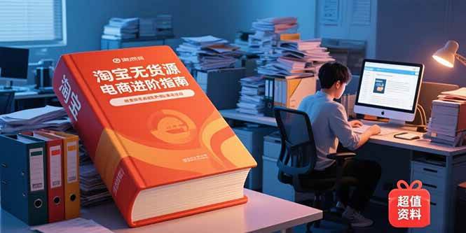 （15317期）淘宝无货源电商进阶指南，包含新人课、进阶课，配套资料，蓝海选品等-千城资源网