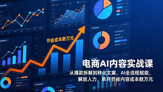 （17061期）电商AI内容实战课，从爆款拆解到转化文案，AI全流程赋能，解放人力，单月节省内容成本数万元-千城资源网