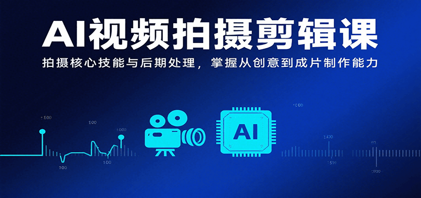 AI视频拍摄剪辑课，拍摄核心技能与后期处理，掌握从创意到成片制作能力-千城资源网