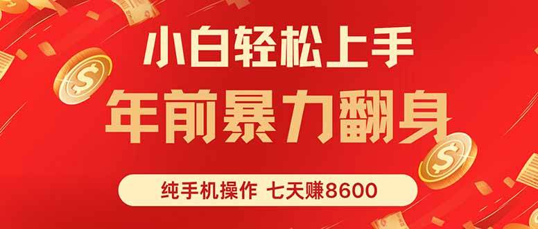 (16080期)七天狂赚8600,小白纯手机操作,日入1000+-千城资源网