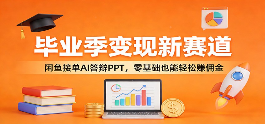 毕业季变现新赛道：闲鱼接单AI答辩PPT，零基础也能轻松赚佣金-千城资源网