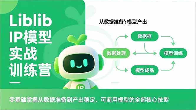 Liblib IP模型实战训练营，零基础掌握从数据准备到产出稳定、可商用模型的全部核心技能-千城资源网