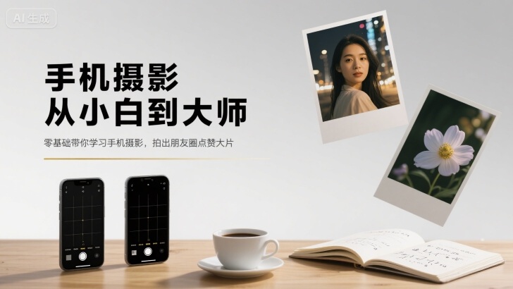 手机摄影从小白到大师，零基础带你学习手机摄影，拍出朋友圈点赞大片-千城资源网
