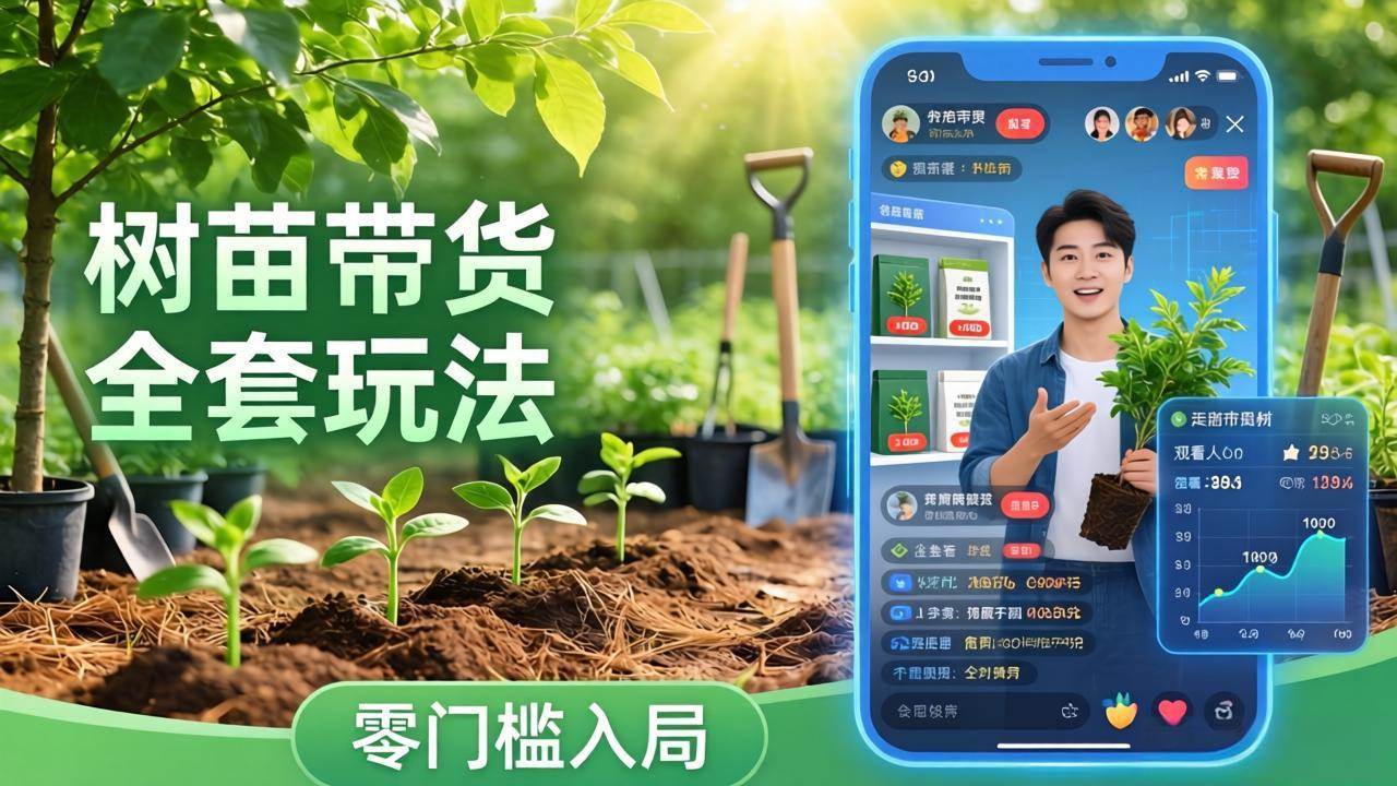 （17729期）视频号AI树苗带货全套玩法：零门槛入局，掌握豆包、千问等AI工具制作树苗视频的全套流程-千城资源网