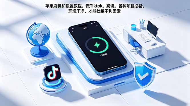 苹果刷机和设置教程，做Tiktok、跨境、各种项目必备，环境干净，才能杜绝不利因素-千城资源网