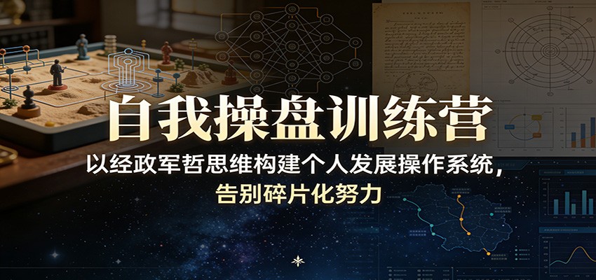 自我操盘训练营：以经政军哲思维构建个人发展操作系统，告别碎片化努力-千城资源网
