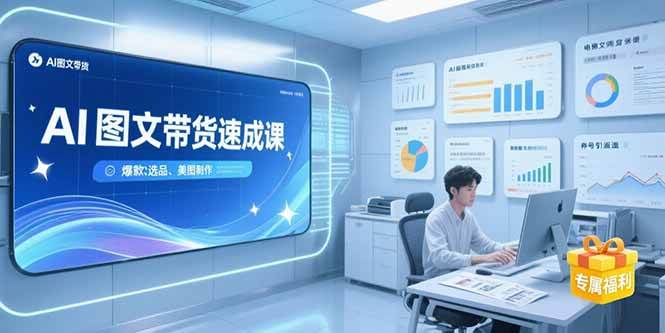 （15416期）AI图文带货速成课，养号引流秘籍，爆款选品策略，美图制作全流程-千城资源网