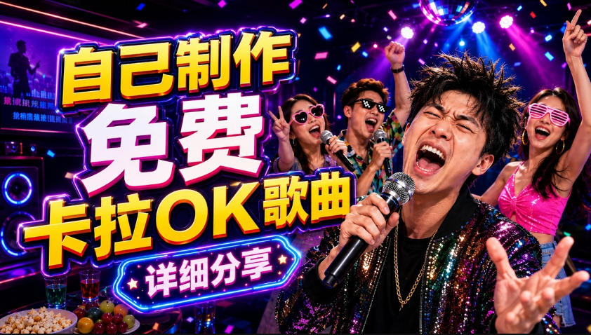 零基础AI制作免费卡拉OK视频教程，从歌曲生成、音轨分离到字幕制作、视频导出，手把手教学-千城资源网