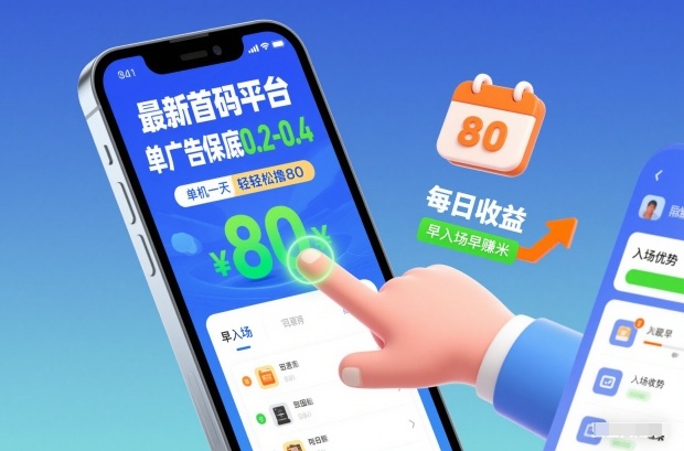 最新首码平台，单广告保底0.2-0.4，单机一天轻松撸80，早入场早賺米【揭秘】-千城资源网