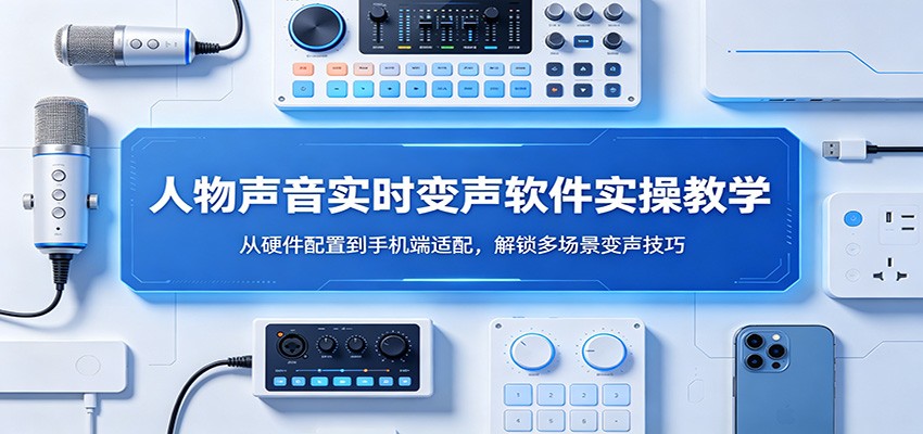 人物声音实时变声软件实操教学：从硬件配置到手机端适配，解锁多场景变声技巧-千城资源网