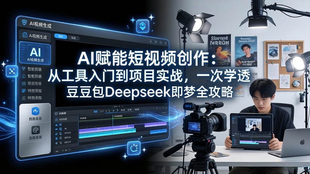 （17762期）AI赋能短视频创作：从工具入门到项目实战，一次学透豆包Deepseek即梦全攻略-千城资源网