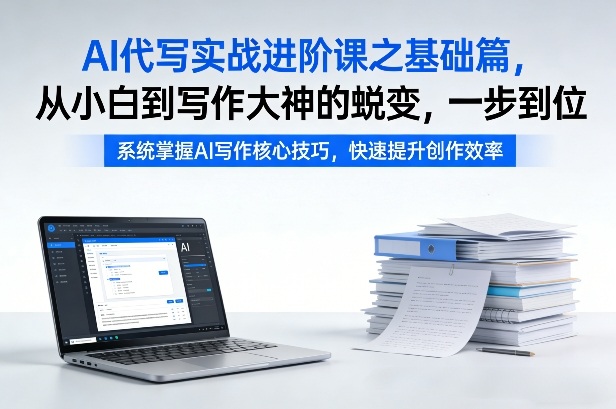 AI代写实战进阶课之基础篇，从小白到写作大神的蜕变，一步到位【揭秘】-千城资源网