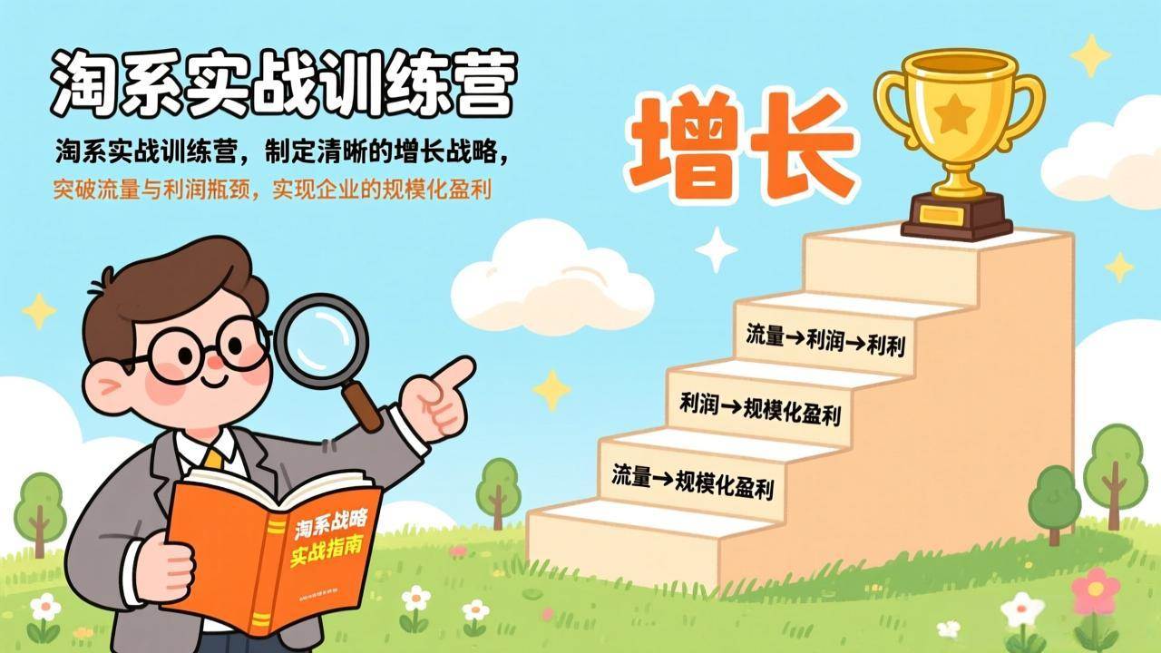 （17325期）淘系实战训练营(更新)，制定清晰的增长战略，突破流量与利润瓶颈，实现企业的规模化盈利-千城资源网