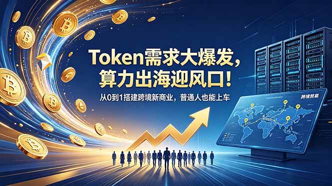 （18889期）Token需求大爆发，算力出海迎风口！从0到1搭建跨境新商业，普通人也能上车-千城资源网