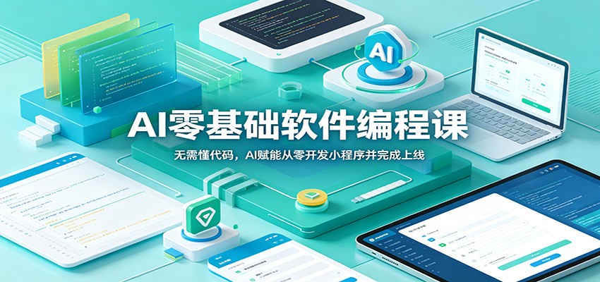 AI零基础软件编程课：无需懂代码，AI赋能从零开发小程序并完成上线-千城资源网