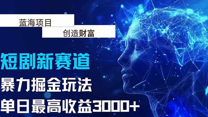 （15438期）抖音新赛道，暴力掘金玩法，单日收益最高3000+-千城资源网