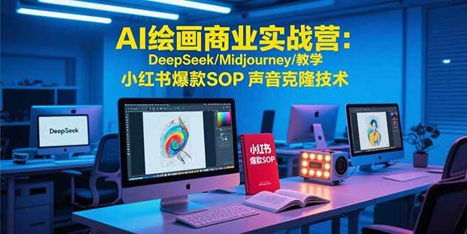 （15460期）AI绘画商业实战营：DeepSeek/Midjourney/教学 小红书爆款SOP 声音克隆技术-千城资源网