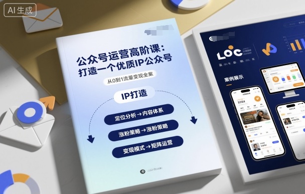 公众号运营高阶课，打造一个优质IP公众号-千城资源网
