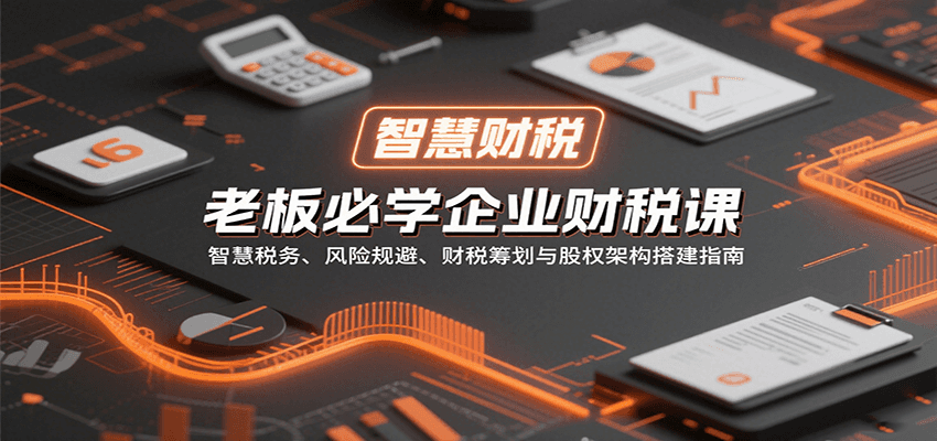 老板必学企业财税课：智慧税务、风险规避、财税筹划与股权架构搭建指南-千城资源网