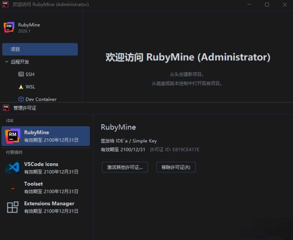 RubyMine v2026.1.0.0 高级版-千城资源网