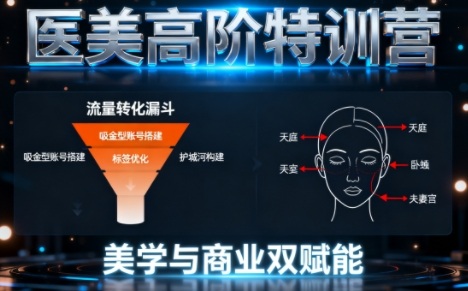 0-1000W医美高阶特训营课程，美学与商业双赋能-千城资源网