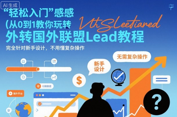 国外联盟賺美刀项目，从0到1教你玩转国外联盟Lead教程，纯新手可操作性100%-千城资源网