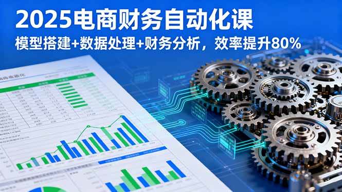 （16021期）2025电商财务自动化课，模型搭建+数据处理+财务分析，效率提升80%-千城资源网