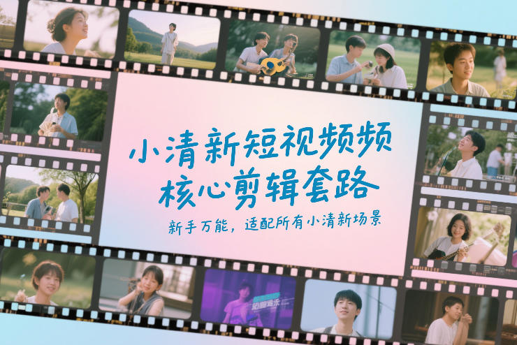 小清新短视频核心剪辑套路，新手万能，适配所有小清新场景-千城资源网