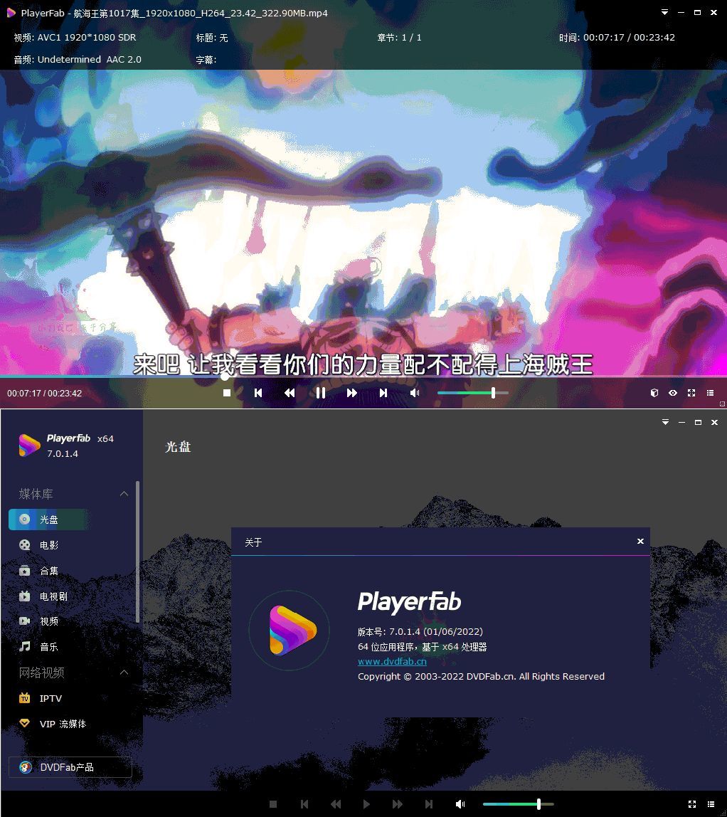 DVDFab Player 7.0.5.4中文版-千城资源网