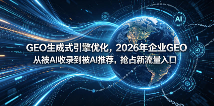 GEO生成式引擎优化，2026年企业GEO从被AI收录到被AI推荐，抢占新流量入口-千城资源网