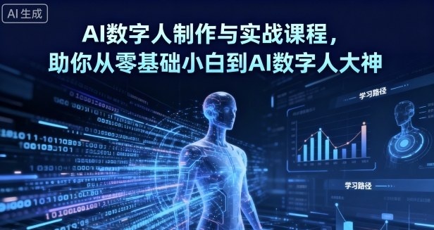 AI数字人制作 从零基础到大神-千城资源网