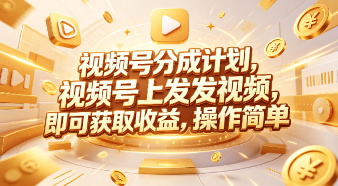 视频号分成计划，599元众筹的Red团队课程，视频号上发发视频，即可获取收益，操作简单-千城资源网