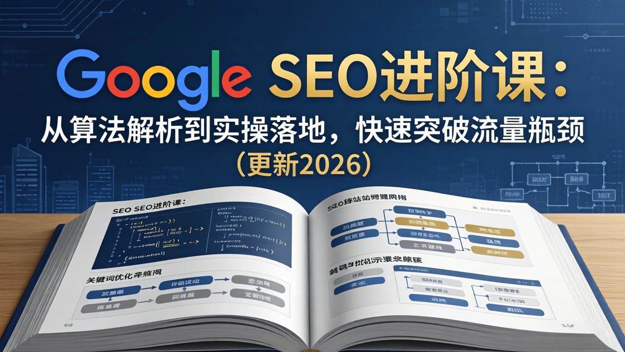 （18048期）Google SEO进阶课：从算法解析到实操落地，快速突破流量瓶颈（更新2026）-千城资源网