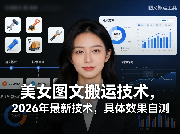美女图文搬运技术，2026年最新技术，具体效果自测-千城资源网
