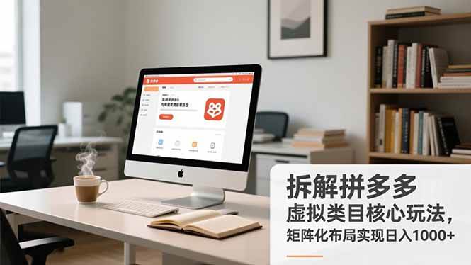 （16906期）拆解拼多多虚拟类目核心玩法，矩阵化布局实现日入1000+-千城资源网