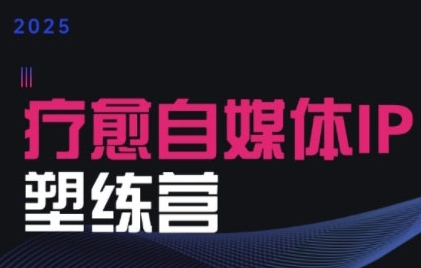 2025治愈自媒体IP训练营，专为疗愈领域从业者打造-千城资源网