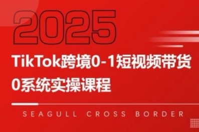 TikTok跨境0-1短视频带货，系统拆解TikTok跨境带货全链路，实现跨境可持续盈利-千城资源网