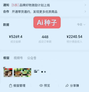 视频号AI种子带货，0粉0保证金就可做，人人能做，实操日入1k+-千城资源网