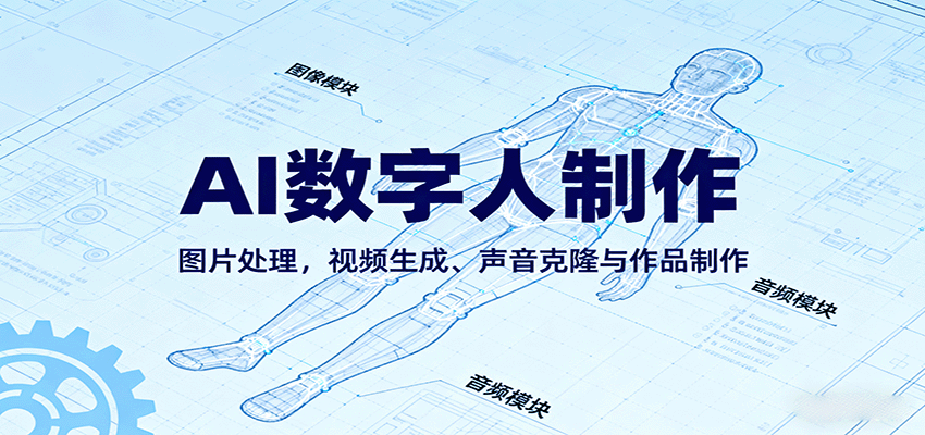 AI永生数字人制作教程：图片处理，视频生成、声音克隆与作品制作-千城资源网