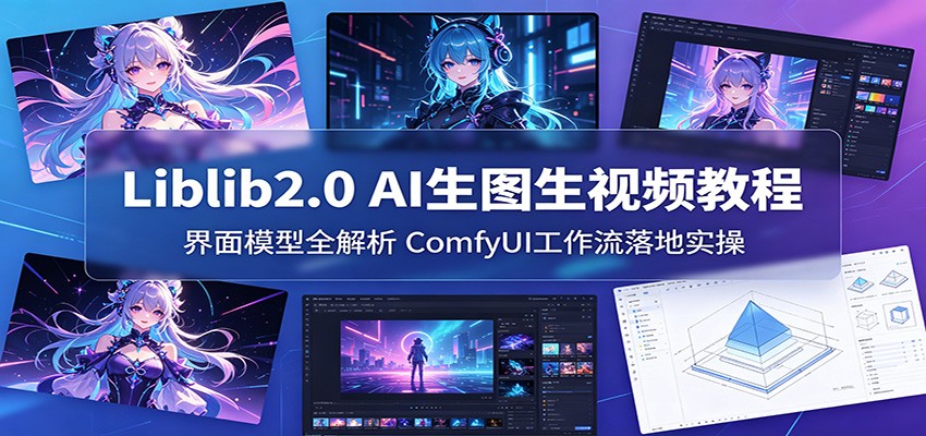 Liblib2.0 AI生图生视频教程：界面模型全解析，ComfyUI工作流落地实操-千城资源网